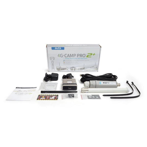 ALFA WiFi 4G Camp Pro 2+ Long Range Repeater - Ideal for Boats, Yachts, Caravans, Campers and larger properties.