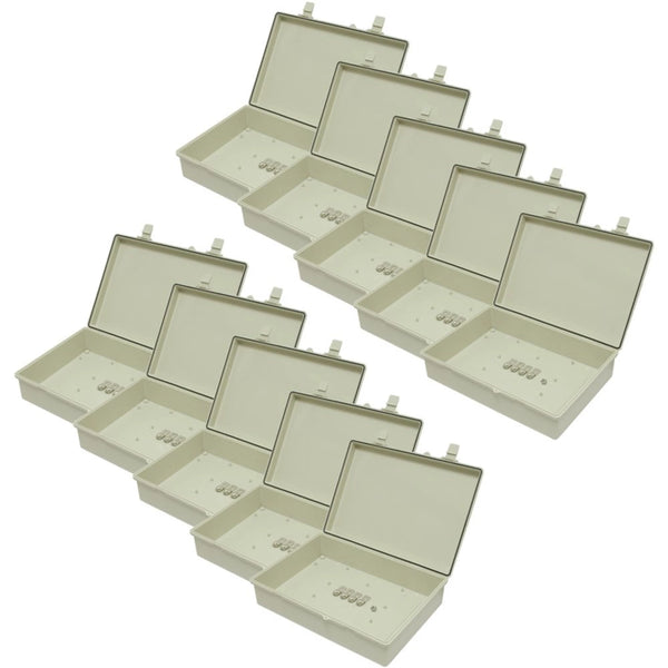 Pack of 10 Sealed ABS Wall Mount Plastic Enclosures IP65 L375xW276xH103mm