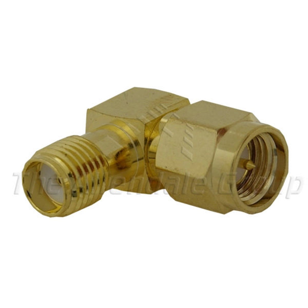 Right Angle SMA Male to SMA Female Adaptor