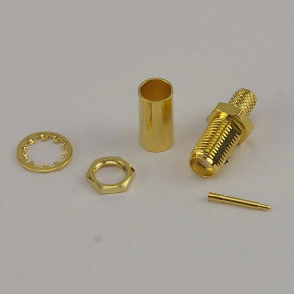 RP SMA Female Crimp Connector - CLF200