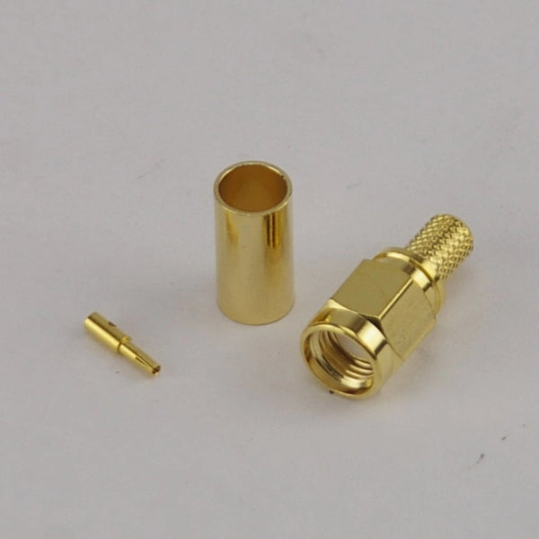 RP SMA Male Crimp Connector - CLF200