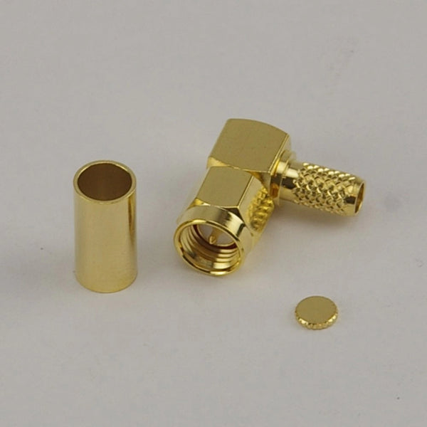 Right Angle SMA Male Crimp Connector - CLF200