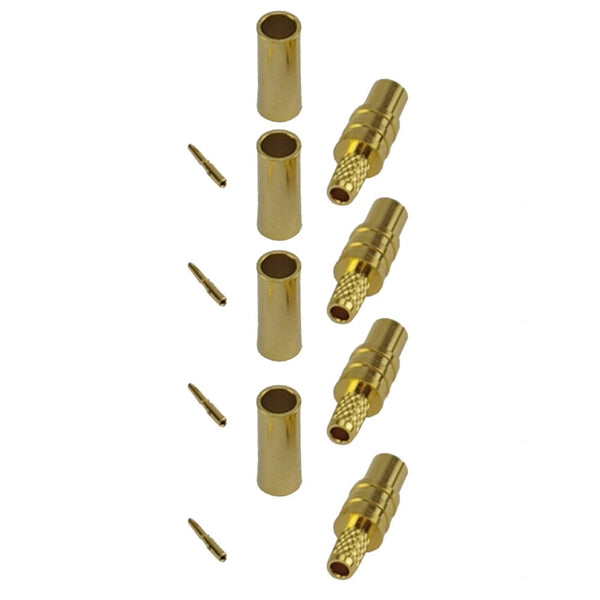 Pack of 4 MMCX Female Crimp Connector - RG316/RG174