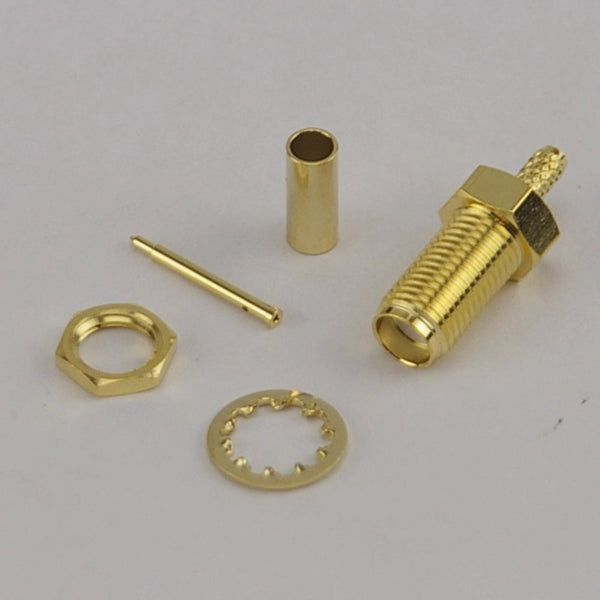 RP SMA Female Crimp Connector - RG316/RG174