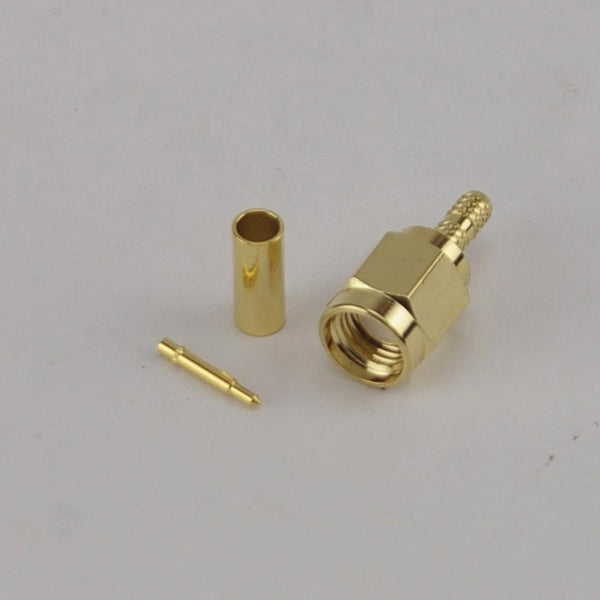 SMA Male Crimp Connector - RG316/RG174