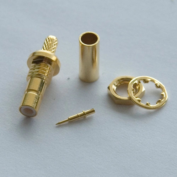 SMB Jack Crimp Connector - RG316/RG174