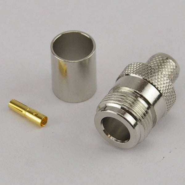 N-Type Female Crimp Connector - HDF400