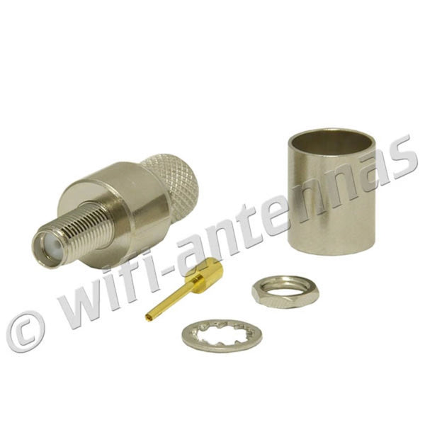 SMA Female Crimp Connector - HDF400