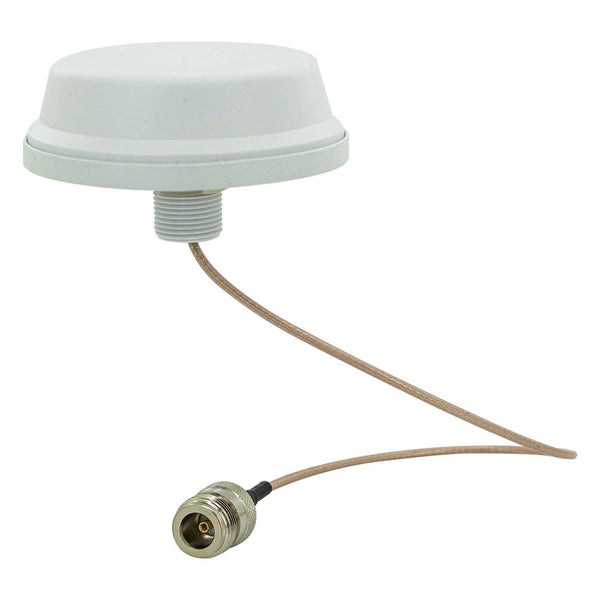 1-4dBi LTE 700-960/1575-2700MHz White Omni-Directional Ceiling Puck Antenna